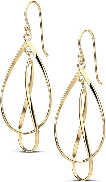 MILLA Teardrop Earrings - Designer Silver Statement Earrings or Gold Dangle Earrings for Women Tr... | Amazon (US)