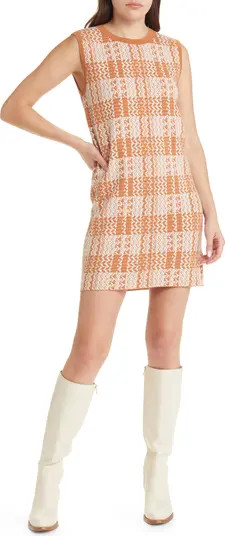 Wavy Check Sweater Minidress | Nordstrom