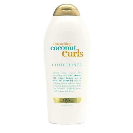OGX Quenching + Coconut Curls Moisturizing Conditioner for Curly Hair Detangling Curl Enhancing 25.4 fl oz 25.4 fl oz | Walmart (US)