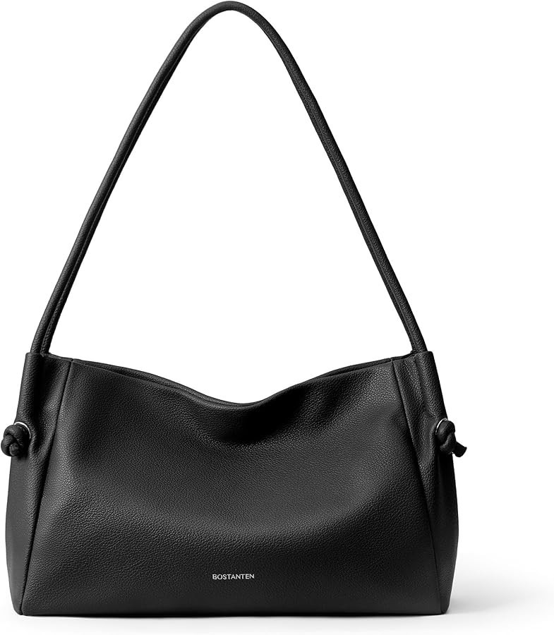 BOSTANTEN Shoulder Bag for Women Pebbled Vegan Leather Purse Soft Handbag | Amazon (US)