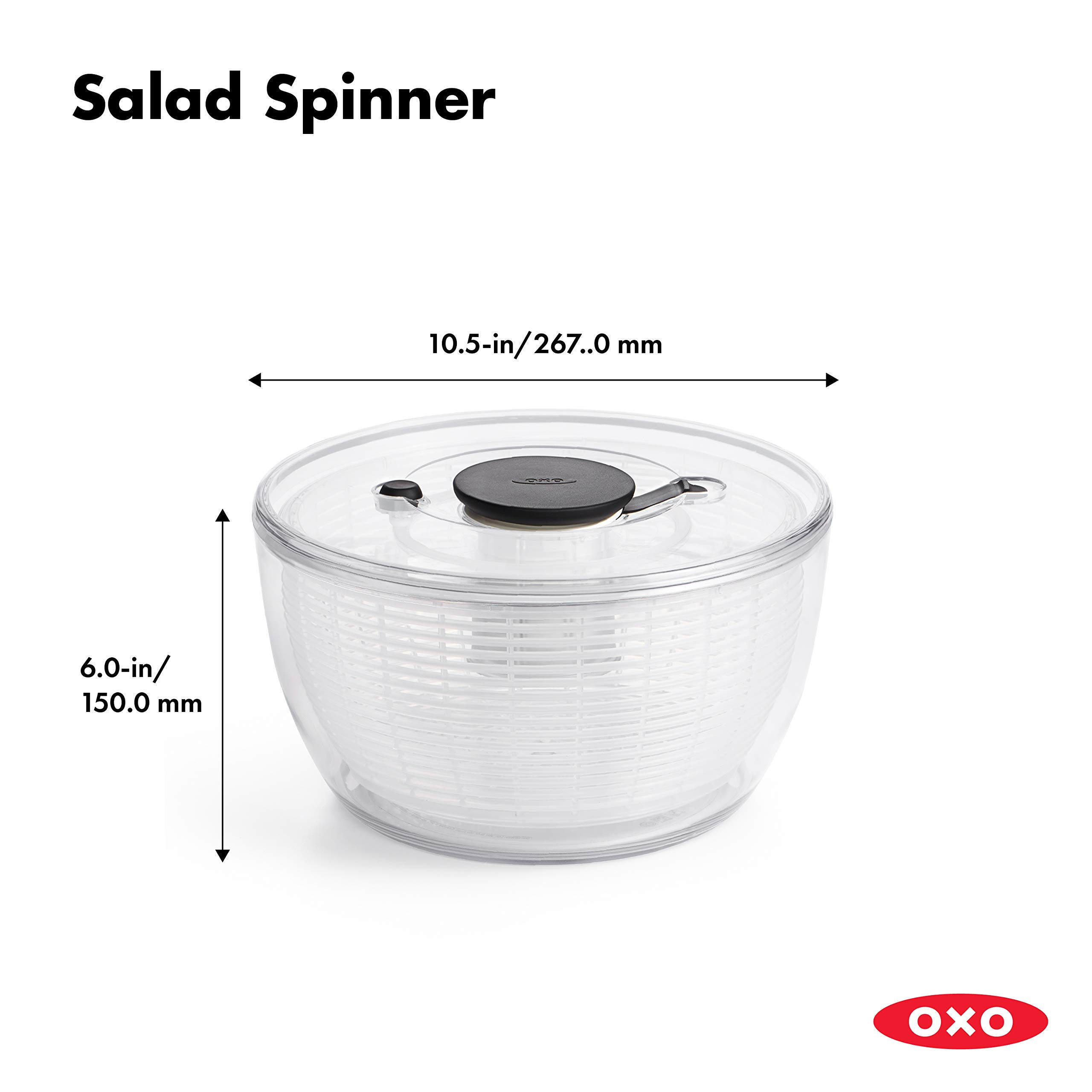 OXO Good Grips Large Salad Spinner - 6.22 Qt., White | Amazon (US)