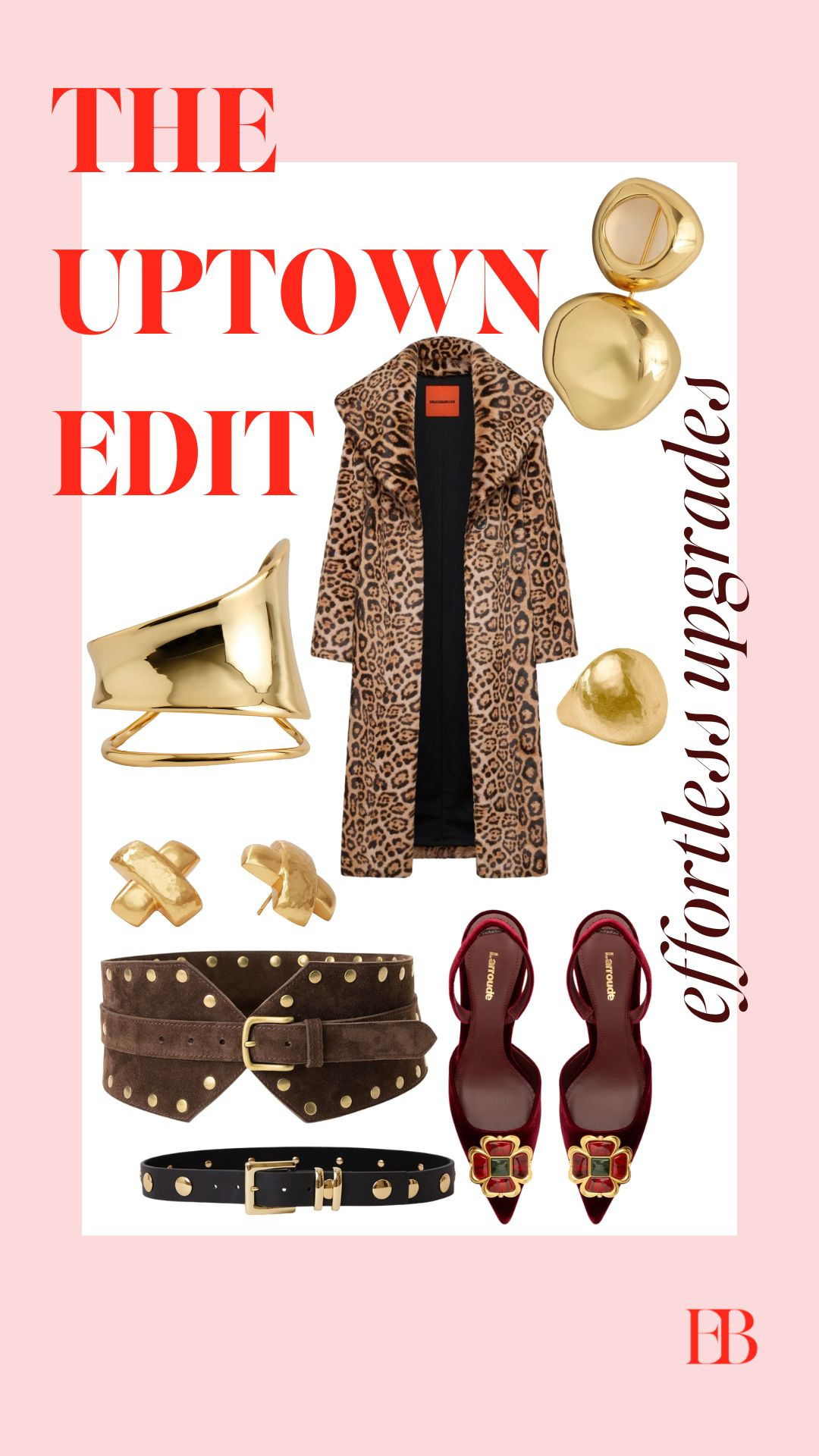 upgrades // accessories // jewelry // belts // shoes // coat  

 