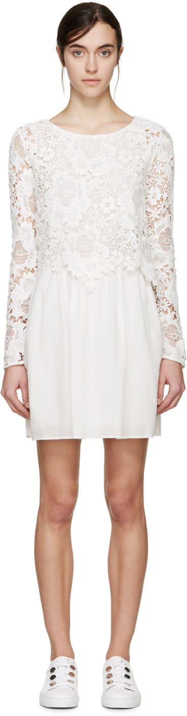 See By Chloé White Lace Dress | SSENSE