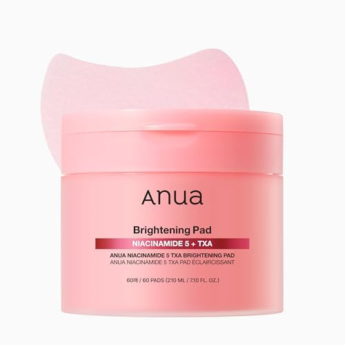 Anua Niacinamide 5 TXA Toner Pads, Under Eye Brightener with Tranexamic Acid & Peptides, dark spot corrector for Hyperpigmentation, korean skin care, 60 Pads | Amazon (US)