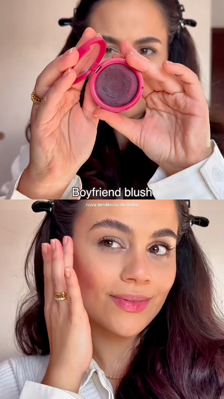 Maquiagens mais naturais continuem em alta (graças a Deus! Hahah), por isso a técnica boyfriend blush trás esse ar de frescor e a famosa “corzinha de saúde” que amamos! ✨
.
O termo surgiu porque geralmente depois de algum esporte os jogadores ficam com as bochechas bem rosadinhas, mas também é uma técnica muito utilizada em passarelas. 
.
Para simular as bochechas coradas após uma atividade física é só usar uma tonalidade de blush mais rosado, e começar aplicando um pouco abaixo das maçãs do rosto. Eu usei a esponja seca para esfumar bem, como se fosse em formato triangular, partindo do centro do rosto em direção ao topo da orelha. 
.
CUPOM OCÉANE:
🏷️ Use o Cupom LTK20 e ganhe 20%OFF em produtos com o preço cheio, válido para pedidos acima de R$99 no site - de 13/06/2024 a 21/06/2024. 

#LTKbrasil #LTKbeauty #LTKsale