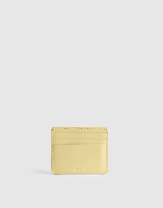 Curved Card Case in Leather | Madewell