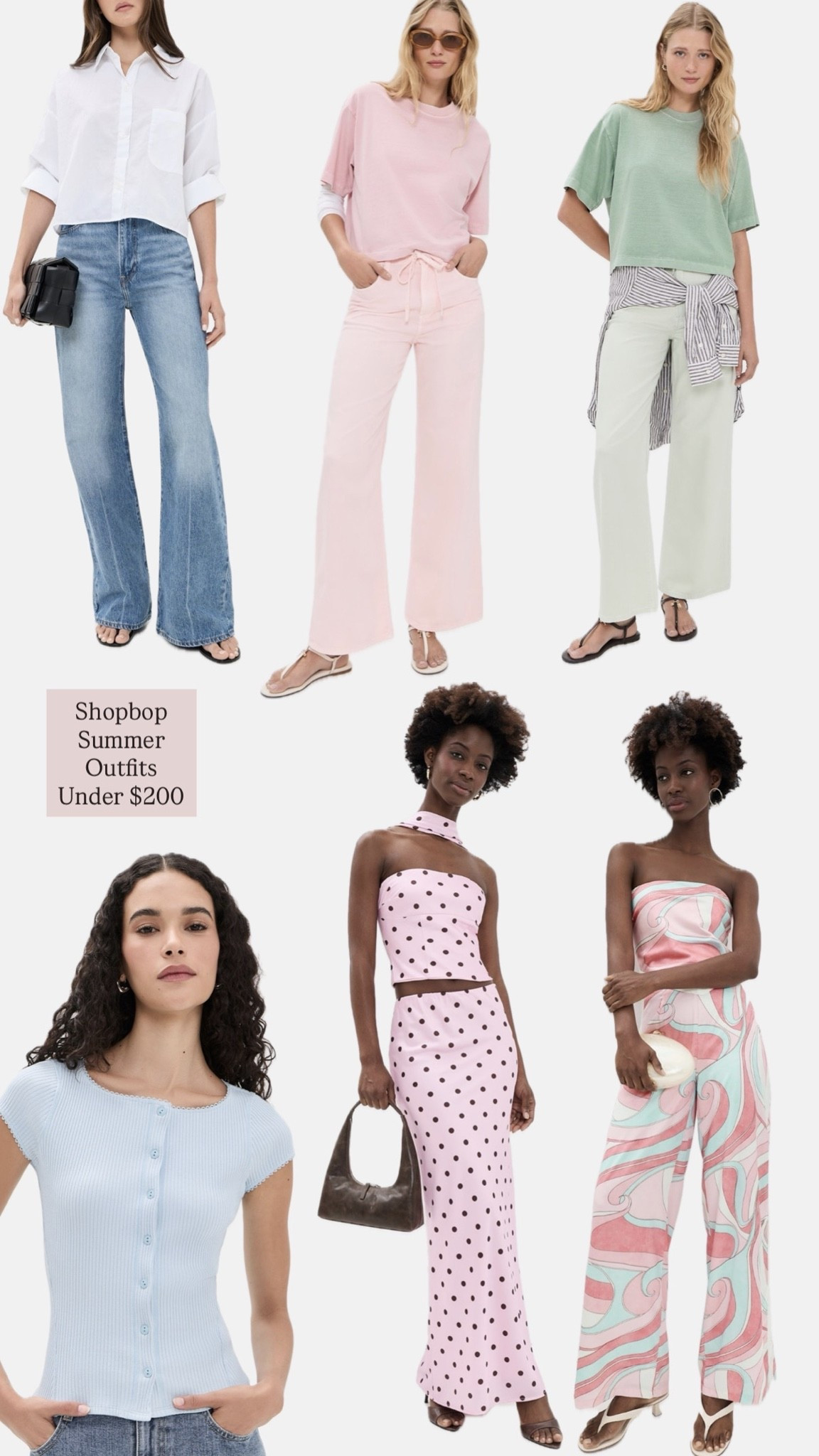 Shopbop summer outfits under $200 — daily edit cover from Found by Em