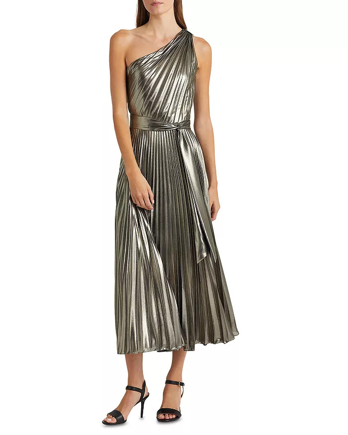 Metallic One Shoulder Gown | Bloomingdale's (US)