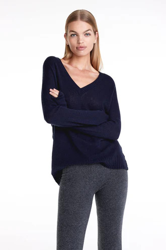 IMAN V-NECK CASHMERE SWEATER | NAKED CASHMERE
