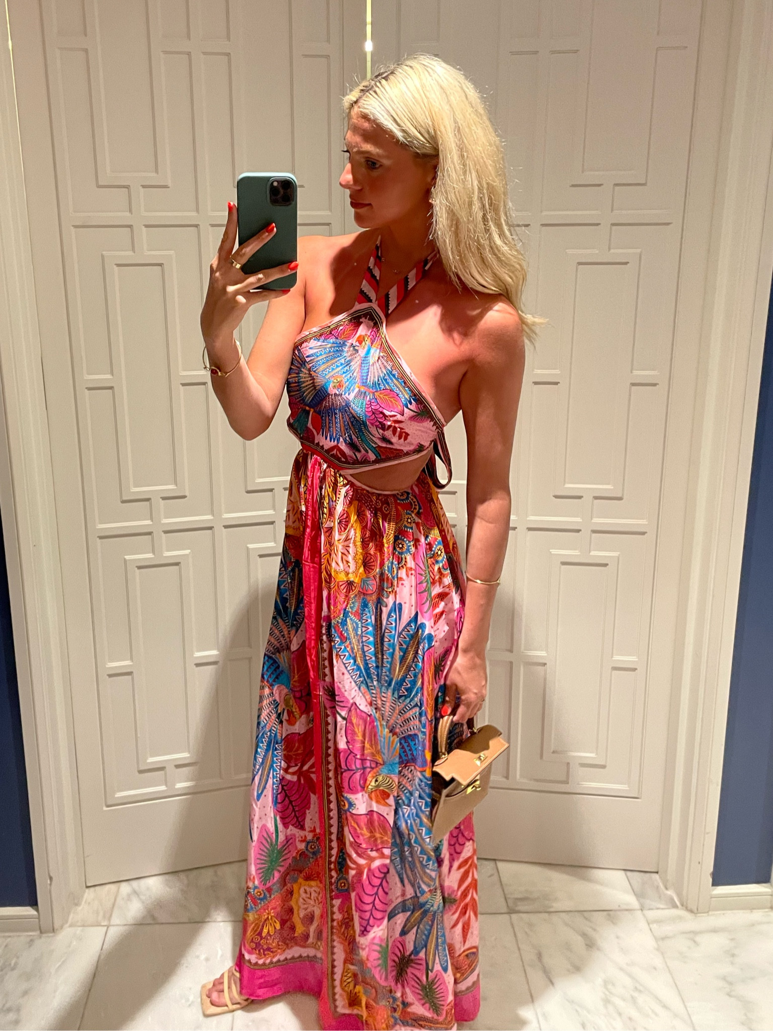 Scarf maxi dress sales