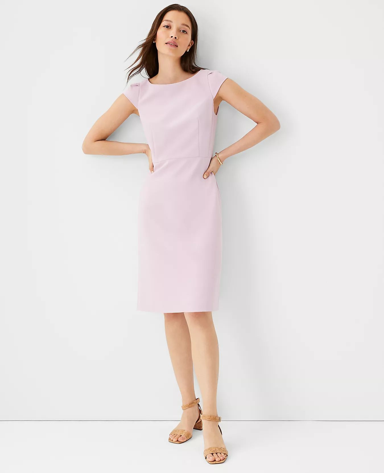 The Petite Cap Sleeve Sheath Dress | Ann Taylor | Ann Taylor (US)