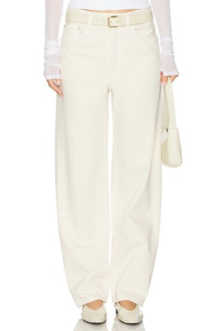 AGOLDE Henson Baggy Taper Jeans in Brown Rice from Revolve.com | Revolve Clothing (Global)