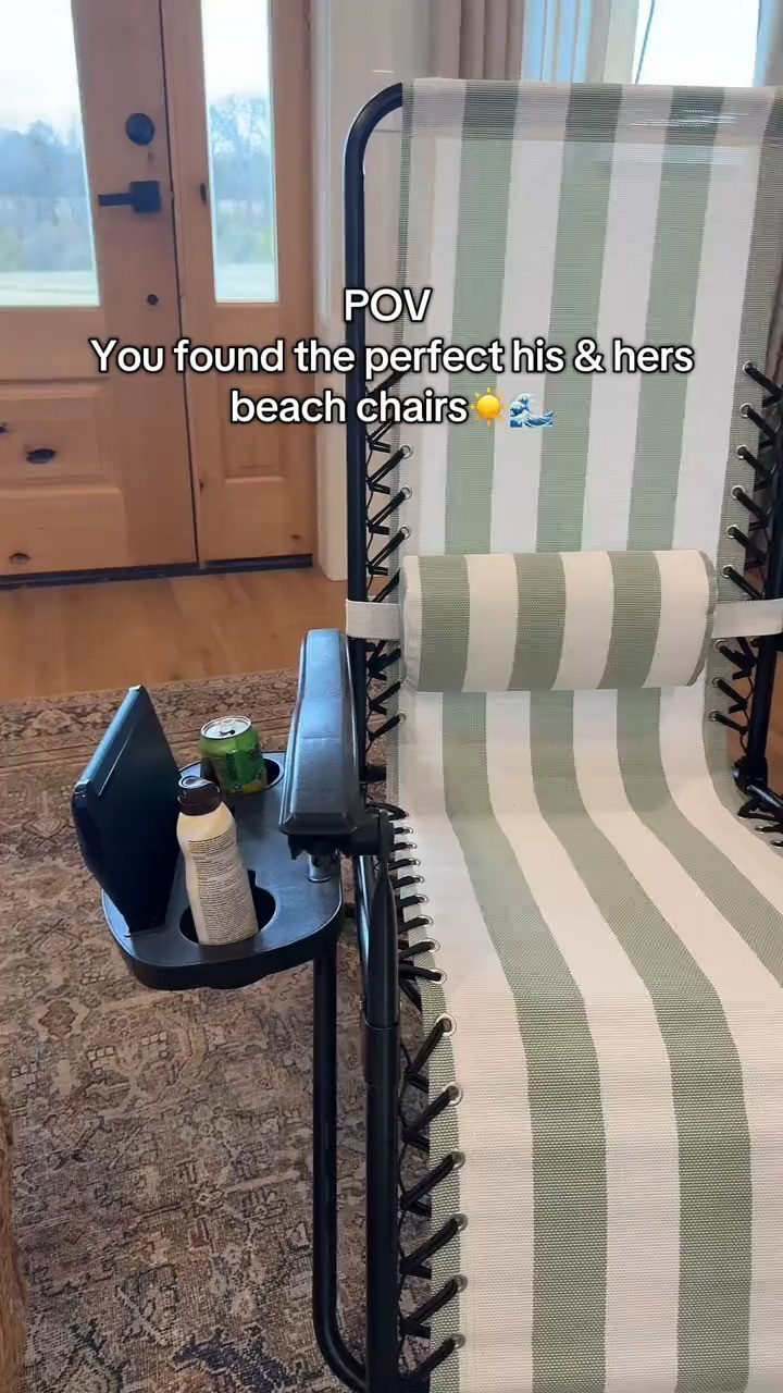 Can’t get over how good these are.
Sage green stripes, zero-gravity comfort, and you get two chairs in one set. Perfect for the beach and the lawn—and the value compared to buying chairs separately is honestly wild. And there free shipping 🤯 

 #LTKdayinmylife #LTKHome #LTKTravel