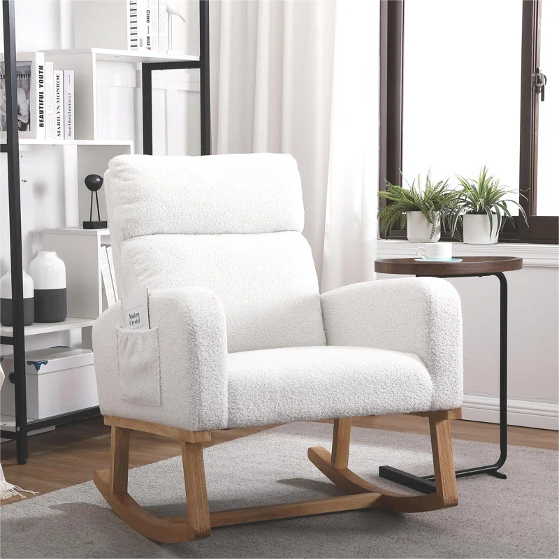 Wasilewski 28" Wide Rocking Chair for Nursery with Solid Wood Leg | Wayfair North America