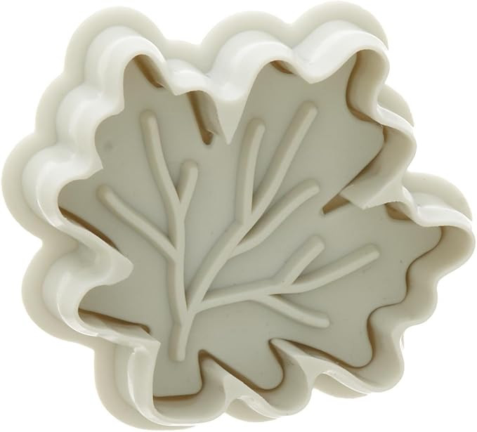 Ateco Shaped Leaf Plunger Cutter, 2 by 2-Inch, White | Amazon (US)