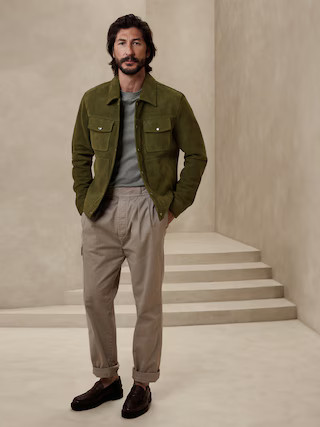 Suede Trucker Jacket | Banana Republic (US)