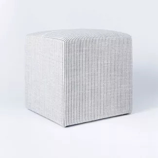 Lynwood Square Upholstered Cube - Threshold™ designed with Studio McGee | Target