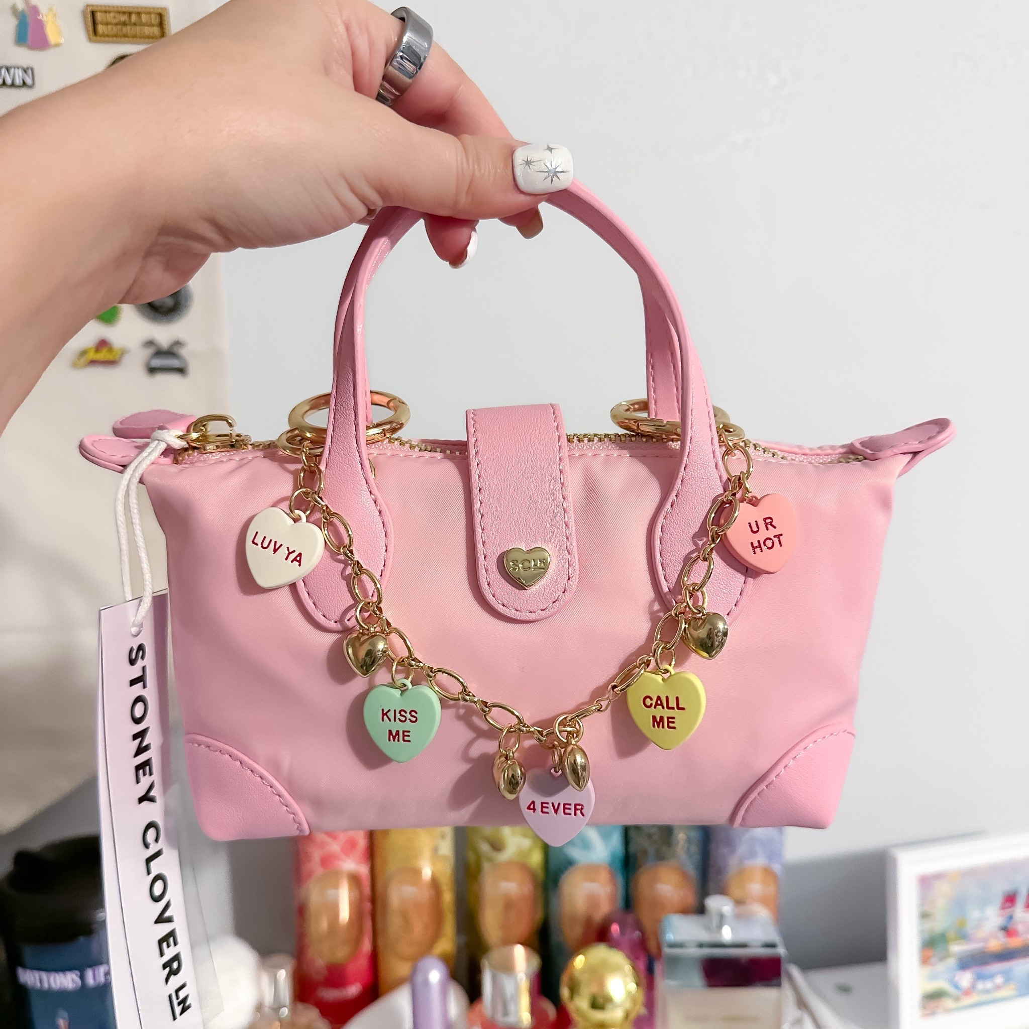 Stoney Clover Lane Pouchette Crossbody Purse with Valentine’s Day Sweethearts Bag Charm!

#LTKValentine