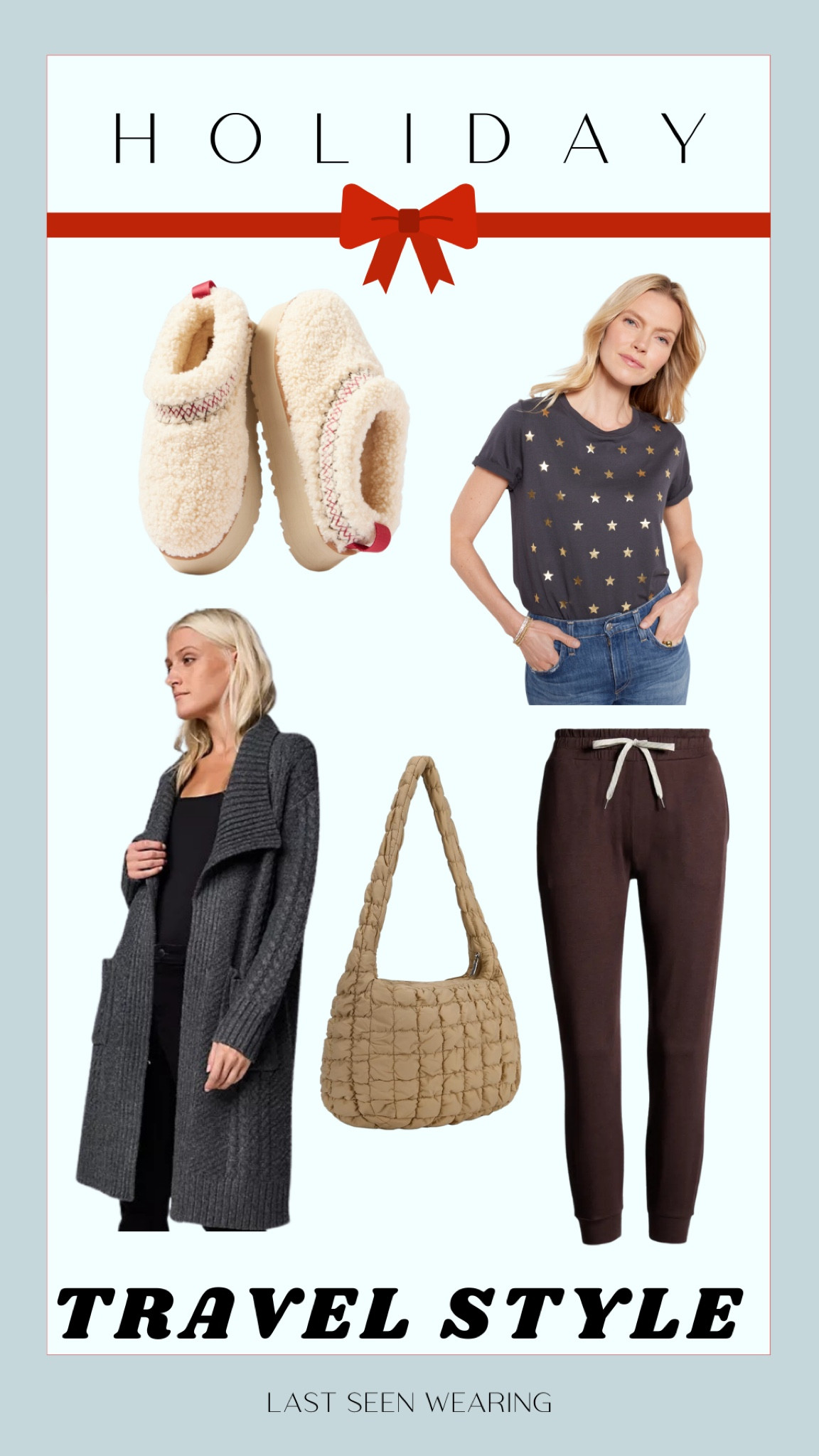 Holiday Travel Style
#slippers #plushpurse

#LTKSeasonal #LTKHoliday #LTKstyletip