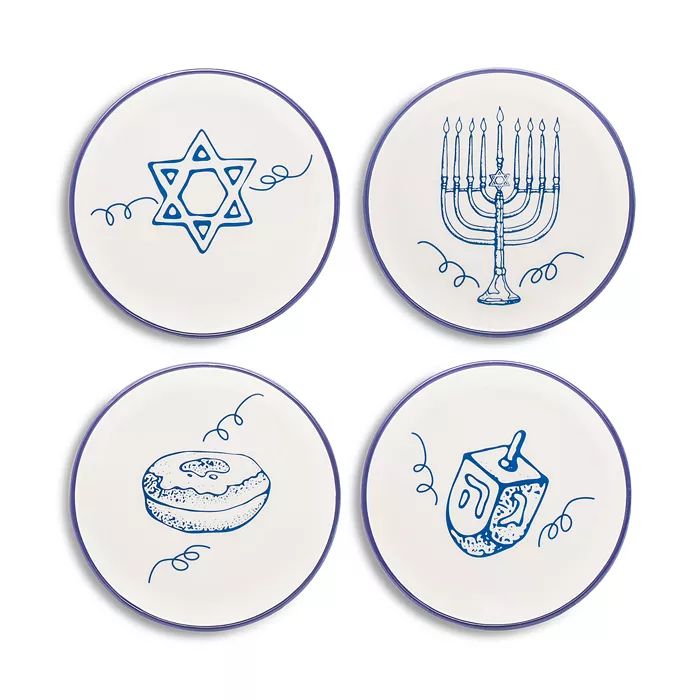 Hanukkah Dessert Plates, Set of 4 | Bloomingdale's (US)