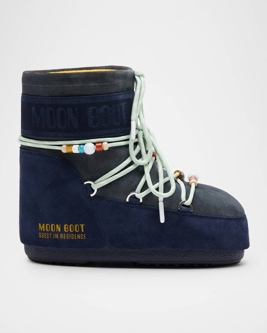 Moon Boot x Guest in Residence Icon Suede Low Snow Boots | Neiman Marcus