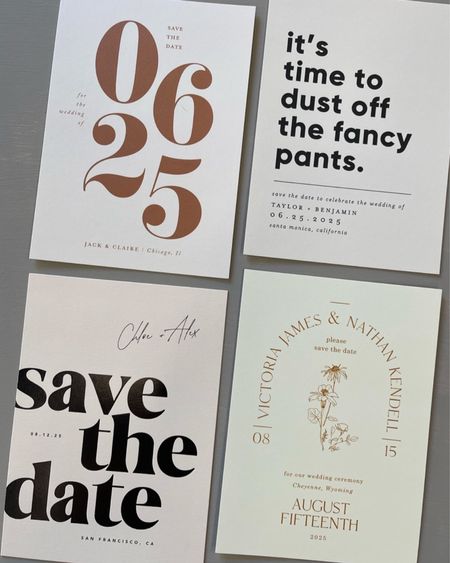 Some of our favorite Save the Dates from Minted that focus on typography and illustrations. 

#LTKwedding