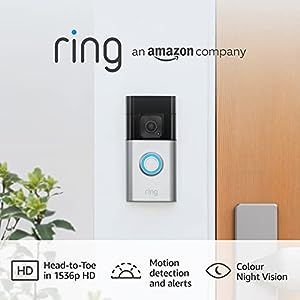 Ring Battery Video Doorbell Plus by Amazon | Wireless Video Doorbell Camera with 1536p HD Video, ... | Amazon (UK)