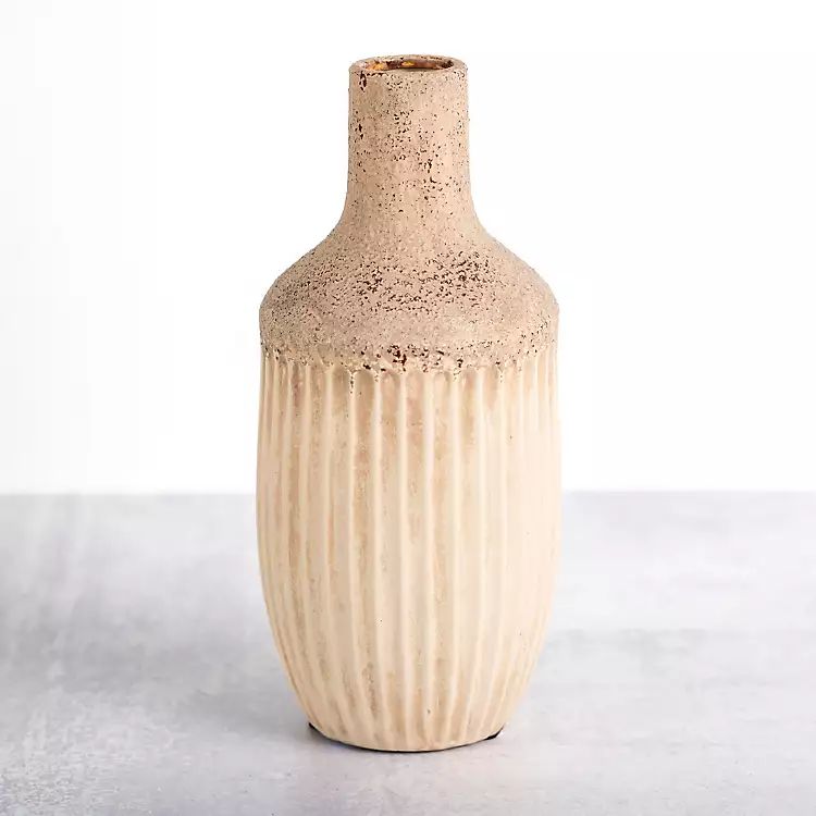 Cream Acorn Ceramic Vase, 11 in. | Kirkland's Home