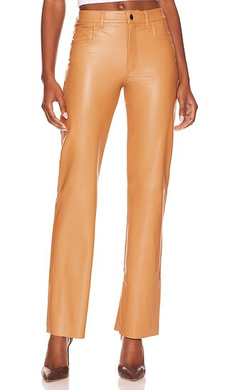 Jay Vegan Leather Pant in Sable | Revolve Clothing (Global)
