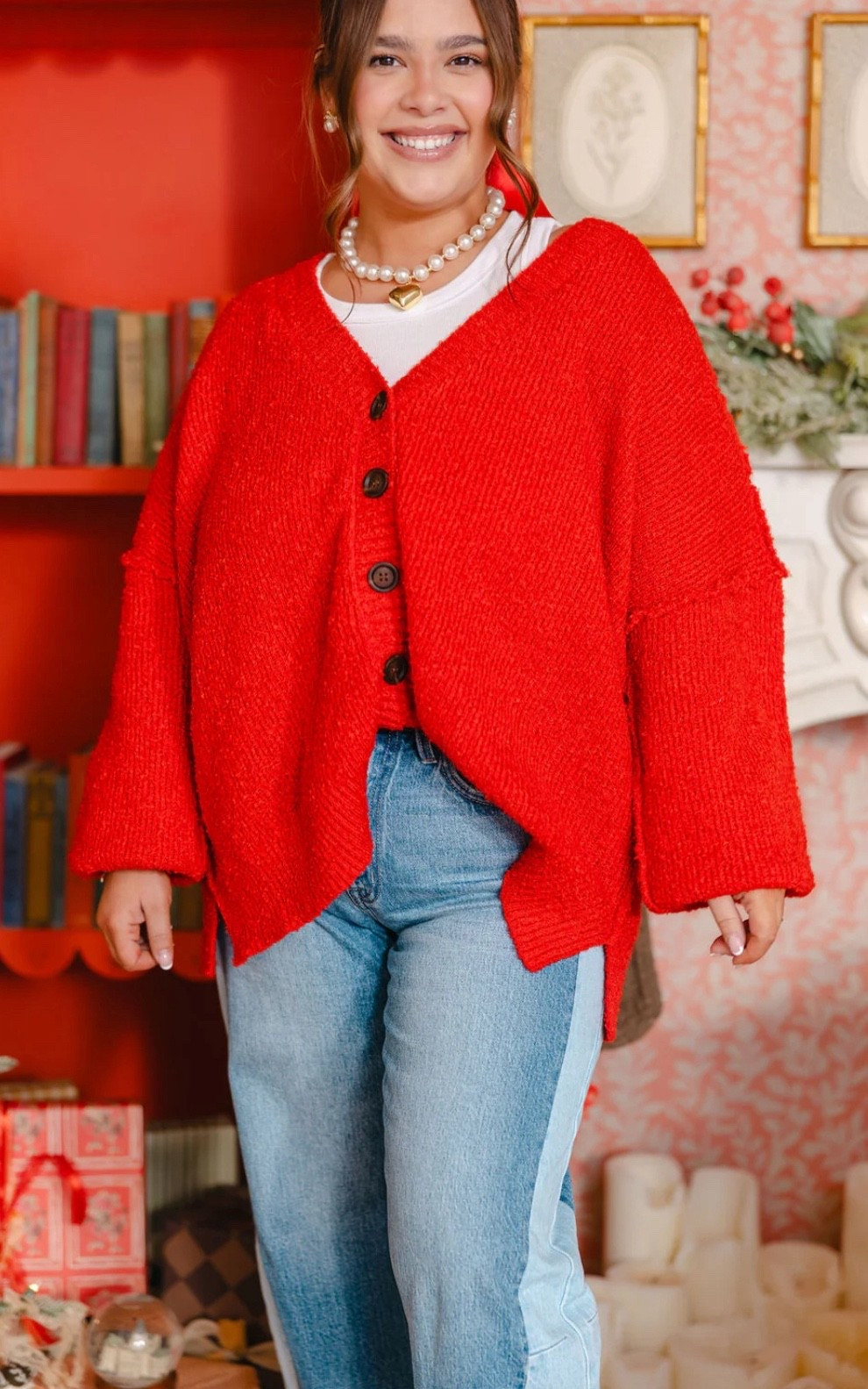 Talulah Red Cardigan 😍❤️🔥 

#LTKootd