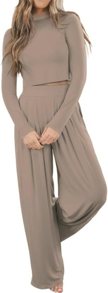 Ezbelle womenss Lounge Sets Pajama Two Piece Casual Loungewear | Amazon (US)