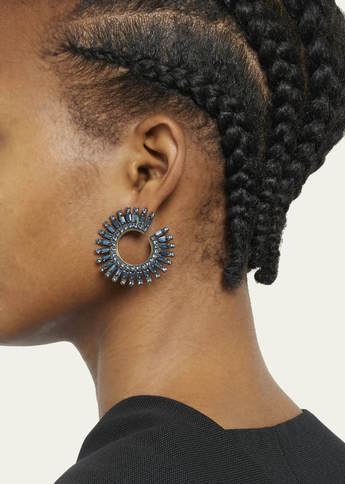 Auden Valeria Hoop Earrings, Blue | Bergdorf Goodman