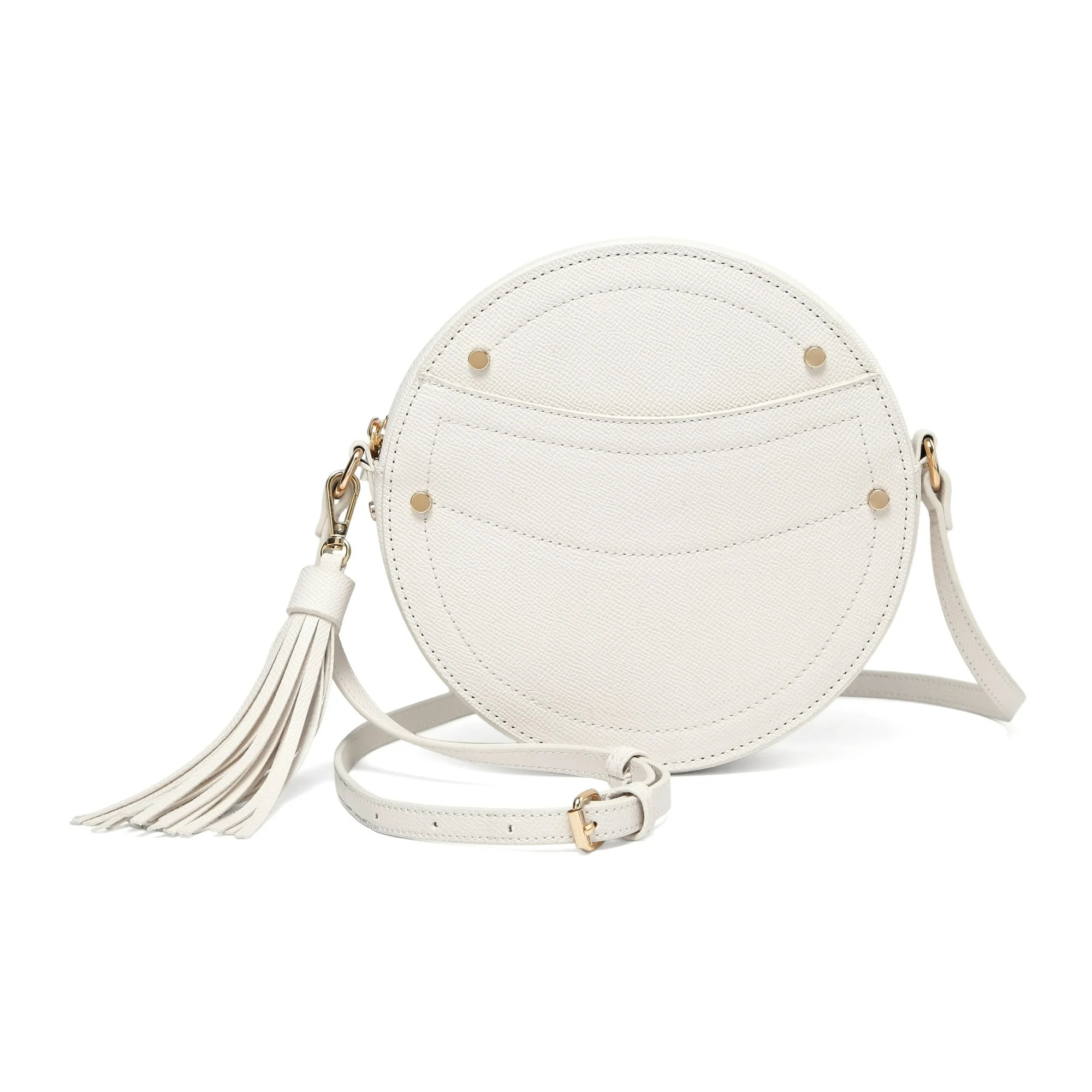 Daisy Rose Round Crossbody Bag Purse with Tassel - PU Vegan leather | Walmart (US)