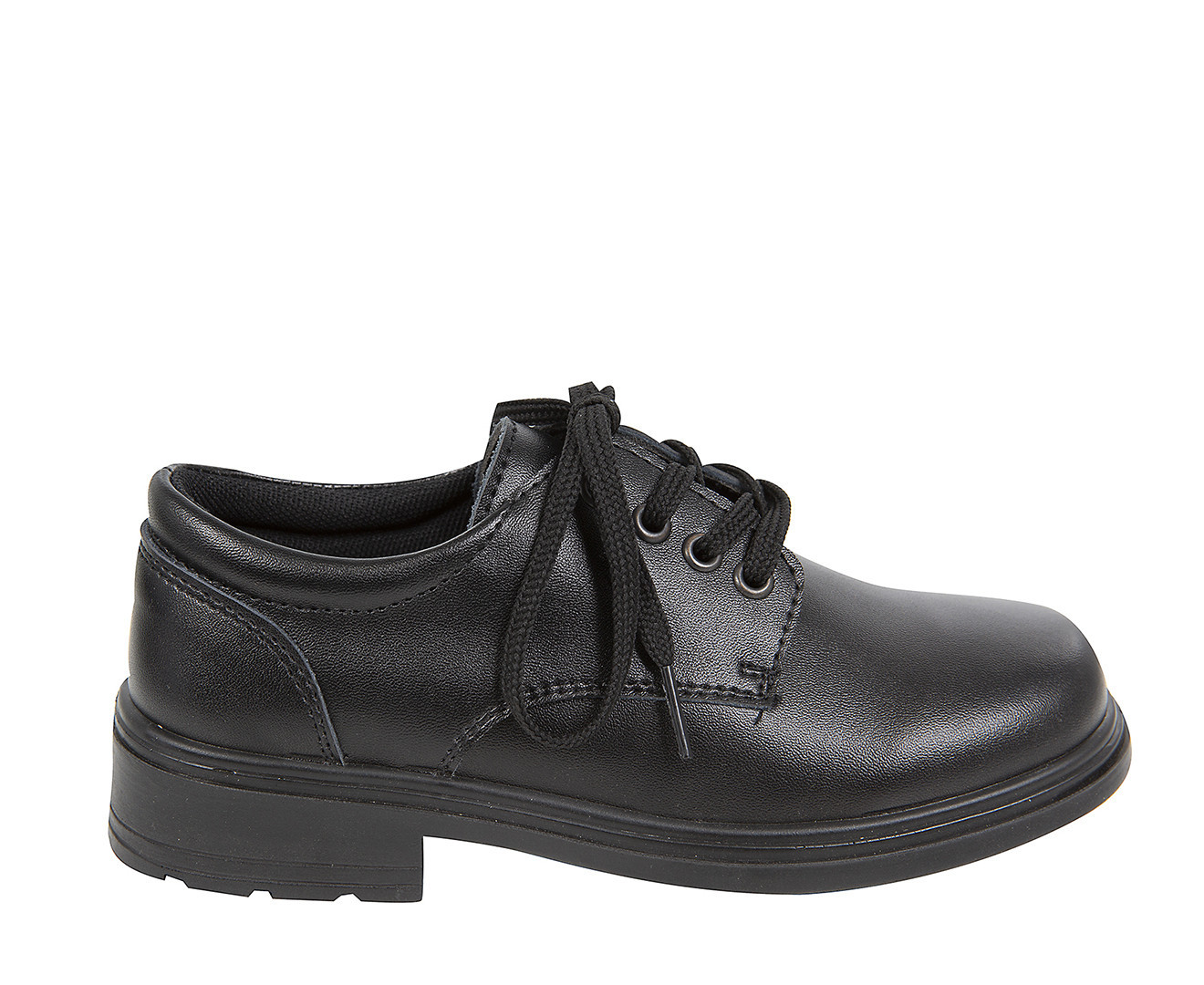 Exceed Everflex Unisex Classic Lace Up Leather School Shoe Kid's - Black | Catch.com.au