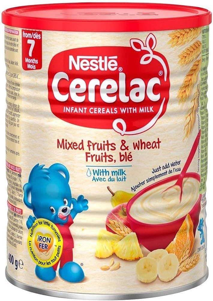 Nestle Cerelac, Mixed Fruits and Wheat with Milk, 14.1 Ounce Can | Amazon (US)