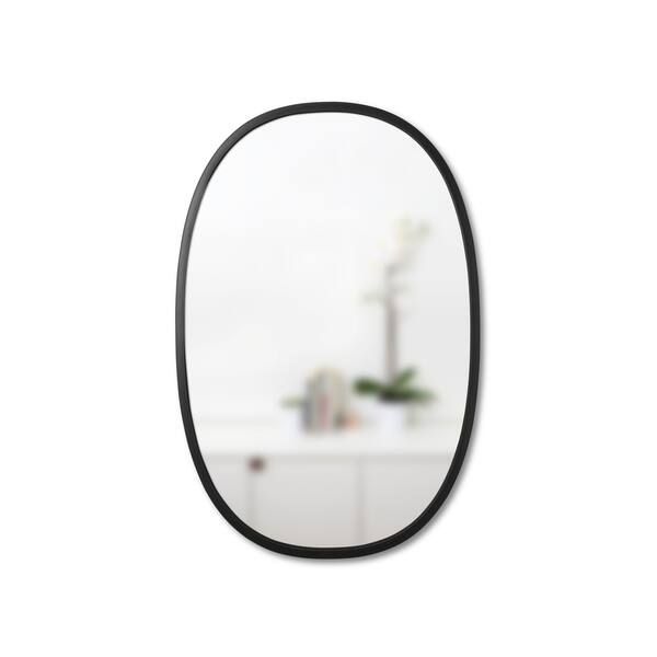 Umbra Hub Mirror Black Oval 24 inches x 36 inchesImage Gallery1 / 3Tap to ZoomPrice InformationAd... | Bed Bath & Beyond