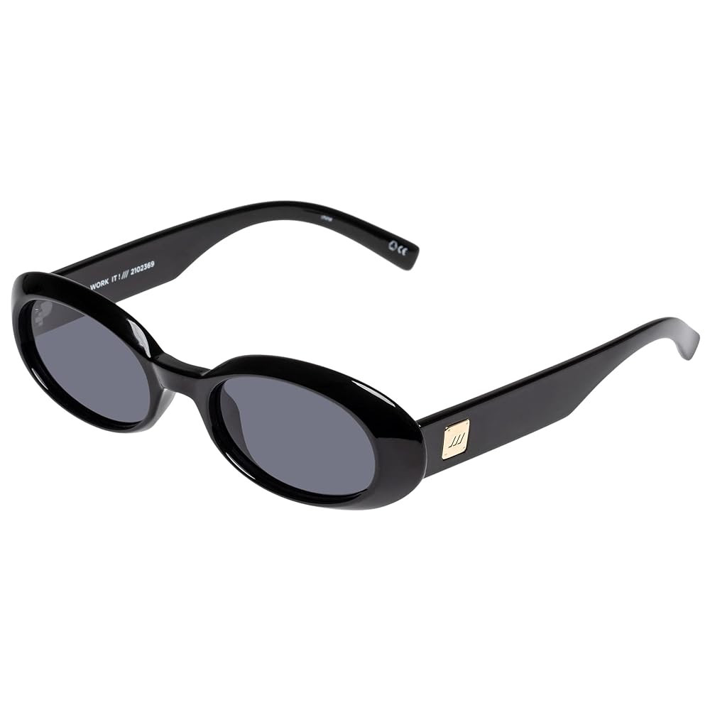 Le Specs Work It! Sunglasses - Oval, Unisex, Minimalist Sleek Style | Amazon (US)
