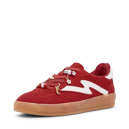 Madden Girl Women's Giia-CB Sneaker, Red Multi, 7 | Amazon (US)
