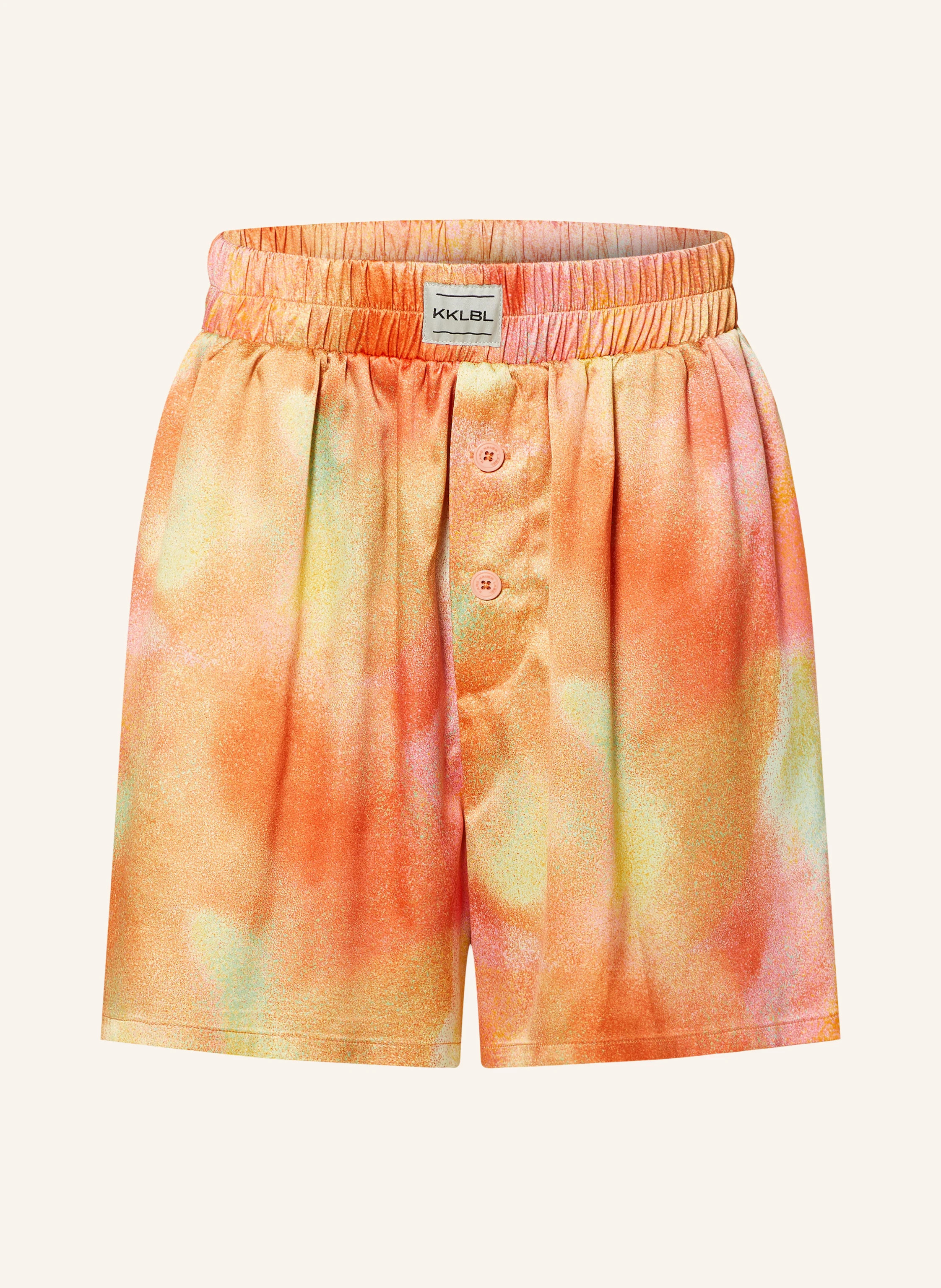 KARO KAUER Satinshorts in gelb/ orange/ hellgrün | Breuninger (DACH)
