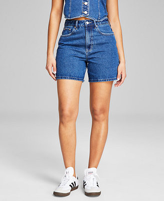 And Now This Women's High Rise Denim Shorts, Created for Macy's - Macy's | Macy's