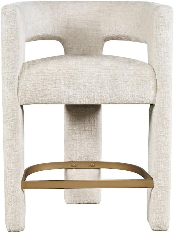Jofran Gwen Natural Upholstered Counter Stool with Arms – Versatile Barstools – Stylish Seati... | Amazon (US)