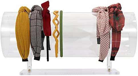 Clear Acrylic Horizontal Headband Hairband Holder Display Organizer Jewelry Display Stand | Amazon (US)