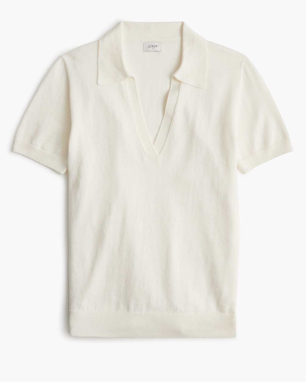 Short-sleeve cotton-blend sweater-polo | J.Crew Factory