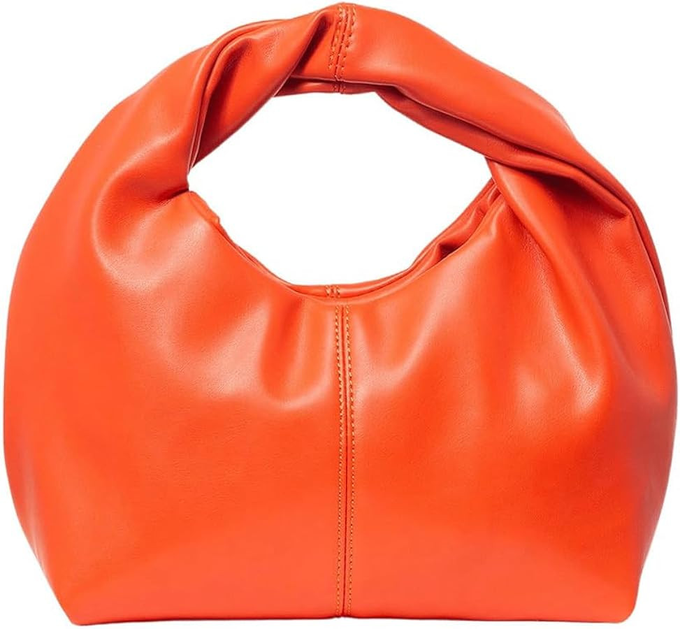 Verdusa Women's Ruched Hobo Mini Handbag Clutch Purse Dumpling Pouch Bag | Amazon (US)