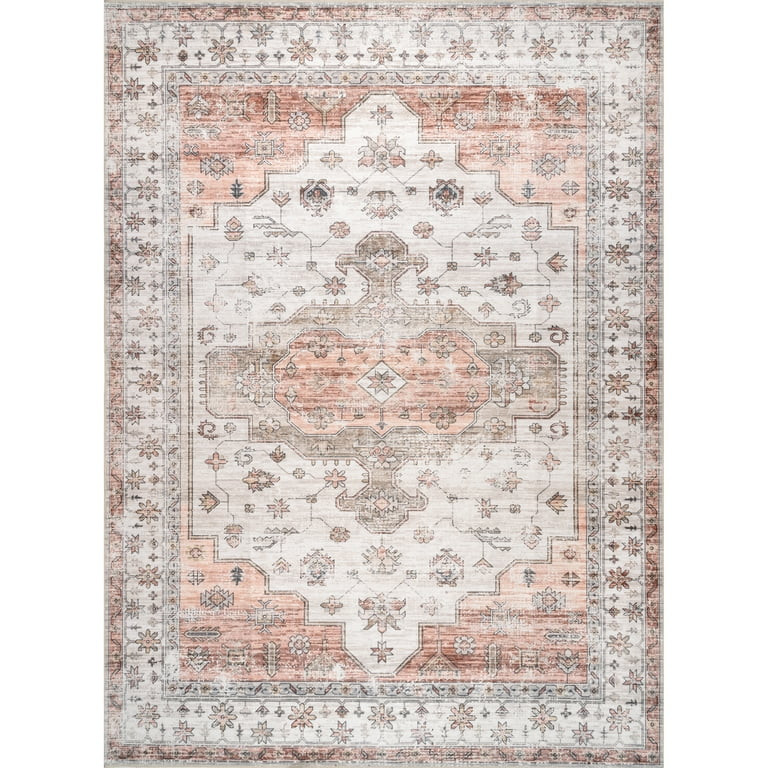 nuLOOM Banks Machine Washable Faded Vintage Area Rug | Walmart (US)