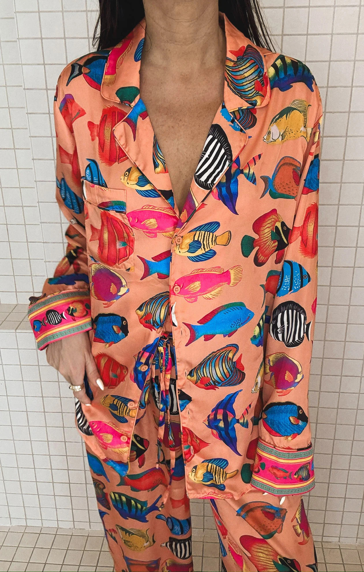 Classic PJ Set ~ Jolly Stripes Silky | Show Me Your Mumu