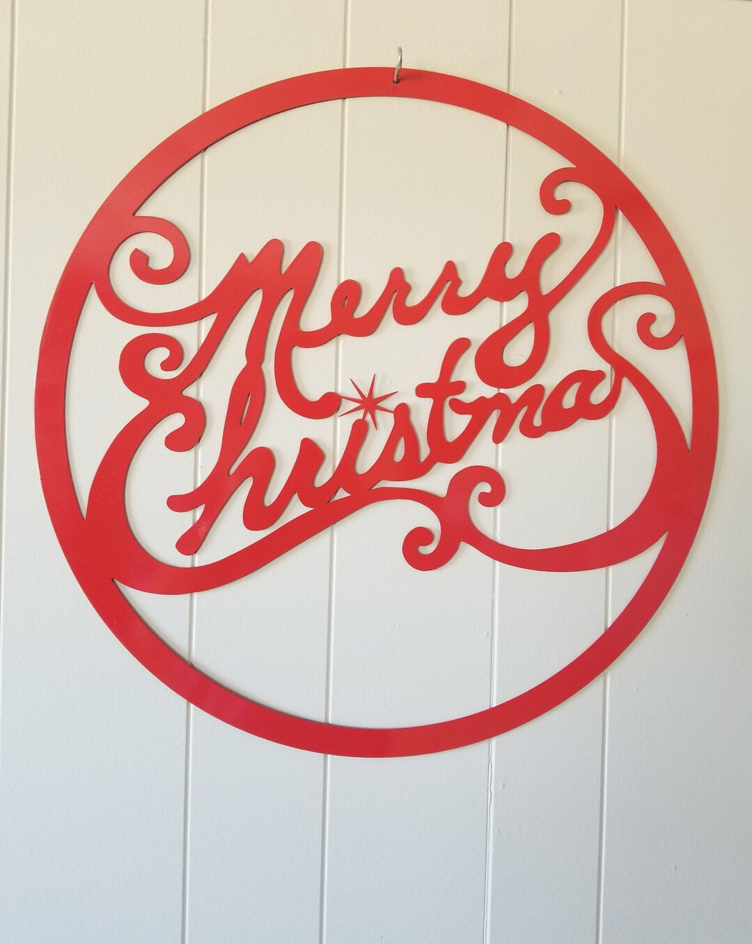 Merry Christmas Wall Hanger - Etsy | Etsy (US)