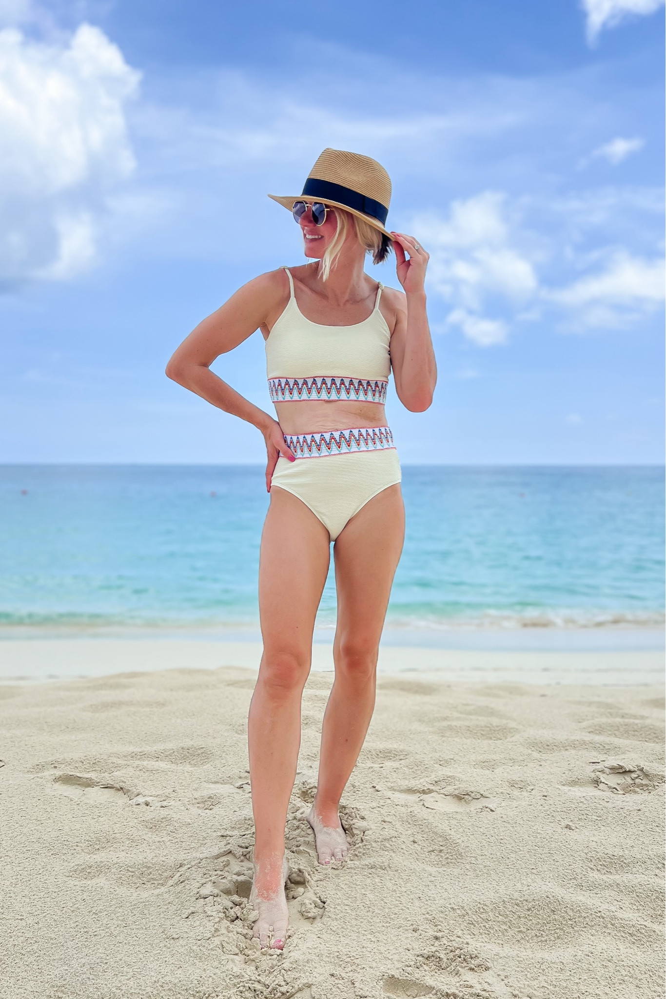 I love this 2-piece high waisted bathing suit! 👙 I wore it while I was in the Bahamas! I’m wearing a small  

#LTKStyleTip #LTKSwim #LTKFindsUnder50