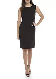 Women's Sleeveless Crepe Sheath Dress | Belk
