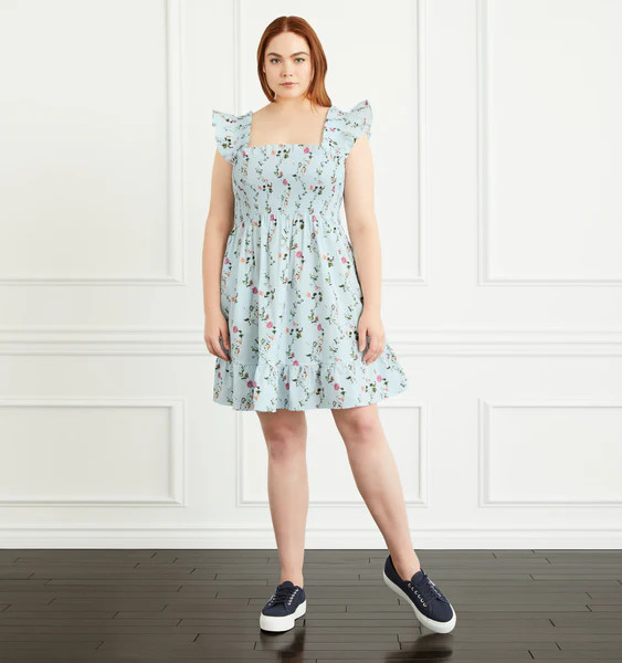 The Elizabeth Nap Dress - Pond Floral Poplin | Hill House Home